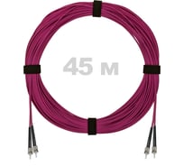 Патч-корд оптический ENGINOVA ST/PC-ST/PC MM (OM4) 3mm duplex LSZH, 45 м ENG-PC-DX-2ST-OM4-45m-LSZH-MG