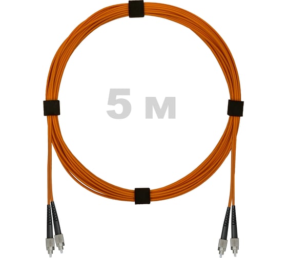 Патч-корд оптический ENGINOVA FC/UPC-FC/UPC MM (OM2) 2mm duplex LSZH, 5 м ENG-PC2.0-DX-2FCU-OM2-5m-LSZH-OR 1