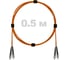 Патч-корд оптический ENGINOVA FC/UPC-FC/UPC MM (OM2) 3mm duplex LSZH, 0.5 м ENG-PC-DX-2FCU-OM2-0.5m-LSZH-OR 1