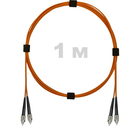 Патч-корд оптический ENGINOVA FC/UPC-FC/UPC MM (OM2) 3mm duplex LSZH, 1 м ENG-PC-DX-2FCU-OM2-1m-LSZH-OR 1