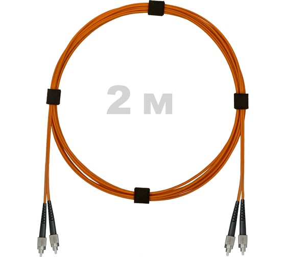 Патч-корд оптический ENGINOVA FC/UPC-FC/UPC MM (OM2) 2mm duplex LSZH, 2 м ENG-PC2.0-DX-2FCU-OM2-2m-LSZH-OR 1
