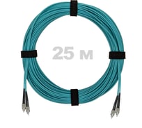 Патч-корд оптический ENGINOVA FC/UPC-FC/UPC MM (OM3) 3mm duplex LSZH, 25 м ENG-PC-DX-2FCU-OM3-25m-LSZH-AQ