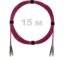 Патч-корд оптический ENGINOVA FC/UPC-FC/UPC MM (OM4) 3mm duplex LSZH, 15 м ENG-PC-DX-2FCU-OM4-15m-LSZH-MG