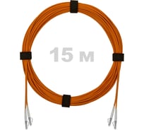 Патч-корд оптический ENGINOVA LC/UPC-LC/UPC MM (OM2) 2mm duplex LSZH, 15 м ENG-PC2.0-DX-2LCU-OM2-15m-LSZH-OR