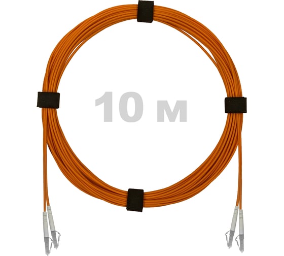 Патч-корд оптический ENGINOVA LC/UPC-LC/UPC MM (OM2) 2mm duplex LSZH, 10 м ENG-PC2.0-DX-2LCU-OM2-10m-LSZH-OR 1