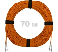 Патч-корд оптический ENGINOVA LC/UPC-LC/UPC MM (OM2) 2mm duplex LSZH, 70 м ENG-PC2.0-DX-2LCU-OM2-70m-LSZH-OR