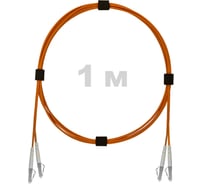 Патч-корд оптический ENGINOVA LC/UPC-LC/UPC MM (OM2) 2mm duplex LSZH, 1 м ENG-PC2.0-DX-2LCU-OM2-1m-LSZH-OR