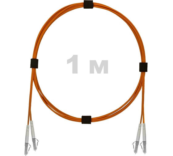 Патч-корд оптический ENGINOVA LC/UPC-LC/UPC MM (OM2) 2mm duplex LSZH, 1 м ENG-PC2.0-DX-2LCU-OM2-1m-LSZH-OR 1