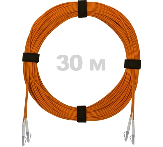 Патч-корд оптический ENGINOVA LC/UPC-LC/UPC MM (OM2) 2mm duplex LSZH, 30 м ENG-PC2.0-DX-2LCU-OM2-30m-LSZH-OR 1