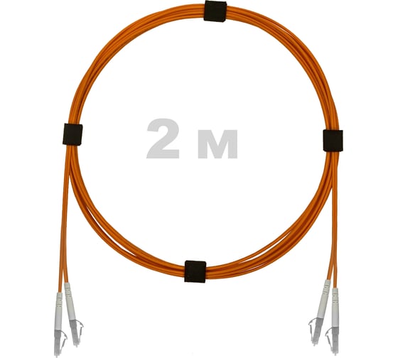 Патч-корд оптический ENGINOVA LC/UPC-LC/UPC MM (OM2) 2mm duplex LSZH, 2 м ENG-PC2.0-DX-2LCU-OM2-2m-LSZH-OR 1