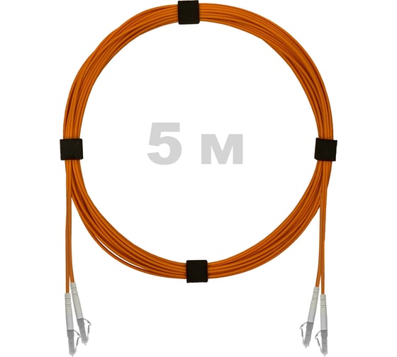 Патч-корд оптический ENGINOVA LC/UPC-LC/UPC MM (OM2) 2mm duplex LSZH, 5 м ENG-PC2.0-DX-2LCU-OM2-5m-LSZH-OR 1