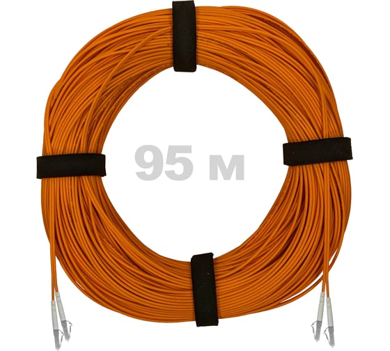 Патч-корд оптический ENGINOVA LC/UPC-LC/UPC MM (OM2) 2mm duplex LSZH, 95 м ENG-PC2.0-DX-2LCU-OM2-95m-LSZH-OR 1