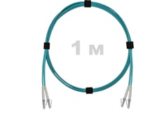 Патч-корд оптический ENGINOVA LC/UPC-LC/UPC MM (OM3) 3mm duplex LSZH 1 м ENG-PC-DX-2LCU-OM3-1m-LSZH-AQ