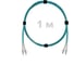 Патч-корд оптический ENGINOVA LC/UPC-LC/UPC MM (OM3) 3mm duplex LSZH 1 м ENG-PC-DX-2LCU-OM3-1m-LSZH-AQ 1