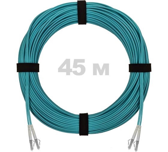 Патч-корд оптический ENGINOVA LC/UPC-LC/UPC MM (OM3) 2mm duplex LSZH, 45 м ENG-PC2.0-DX-2LCU-OM3-45m-LSZH-AQ 1