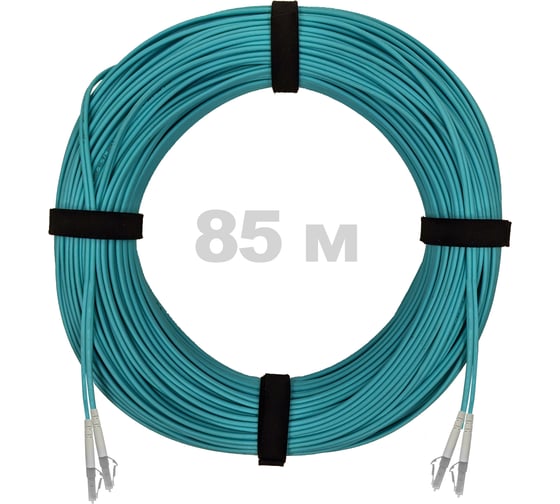 Патч-корд оптический ENGINOVA LC/UPC-LC/UPC MM (OM3) 3mm duplex LSZH, 85 м ENG-PC-DX-2LCU-OM3-85m-LSZH-AQ 1