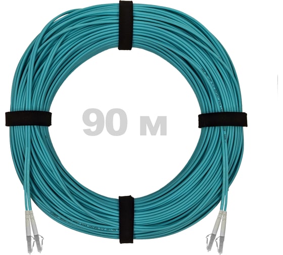 Патч-корд оптический ENGINOVA LC/UPC-LC/UPC MM (OM3) 2mm duplex LSZH, 90 м ENG-PC2.0-DX-2LCU-OM3-90m-LSZH-AQ 1