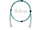 Патч-корд оптический ENGINOVA LC/UPC-LC/UPC MM (OM3) 2mm duplex LSZH, 0.5 м ENG-PC2.0-DX-2LCU-OM3-0.5m-LSZH-AQ 1