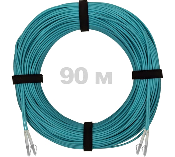 Патч-корд оптический ENGINOVA LC/UPC-LC/UPC MM (OM3) 3mm duplex LSZH, 90 м ENG-PC-DX-2LCU-OM3-90m-LSZH-AQ 1