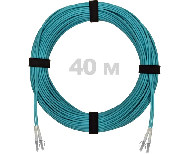 Патч-корд оптический ENGINOVA LC/UPC-LC/UPC MM (OM3) 2mm duplex LSZH, 40 м ENG-PC2.0-DX-2LCU-OM3-40m-LSZH-AQ 1