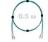 Патч-корд оптический ENGINOVA LC/UPC-LC/UPC MM (OM3) 3mm duplex LSZH, 0.5 м ENG-PC-DX-2LCU-OM3-0.5m-LSZH-AQ 1
