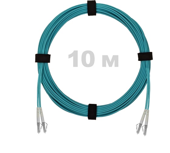 Патч-корд оптический ENGINOVA LC/UPC-LC/UPC MM (OM3) 2mm duplex LSZH, 10 м ENG-PC2.0-DX-2LCU-OM3-10m-LSZH-AQ 1