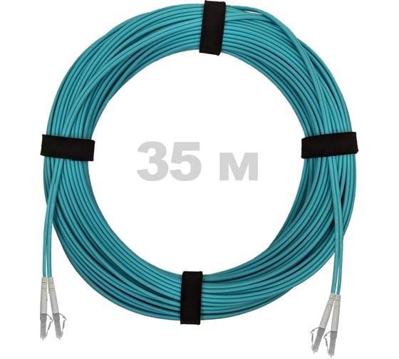 Патч-корд оптический ENGINOVA LC/UPC-LC/UPC MM (OM3) 2mm duplex LSZH, 35 м ENG-PC2.0-DX-2LCU-OM3-35m-LSZH-AQ 1