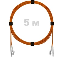 Патч-корд оптический ENGINOVA LC/UPC-LC/UPC MM (OM2) 3mm duplex LSZH, 5 м ENG-PC-DX-2LCU-OM2-5m-LSZH-OR