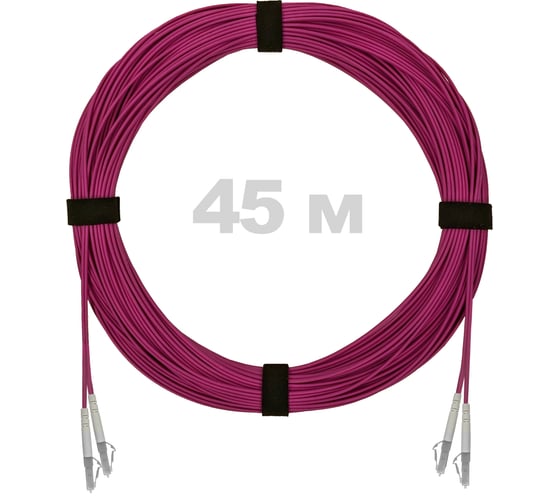 Патч-корд оптический ENGINOVA LC/UPC-LC/UPC MM (OM4) 2mm duplex LSZH, 45 м ENG-PC2.0-DX-2LCU-OM4-45m-LSZH-MG 1