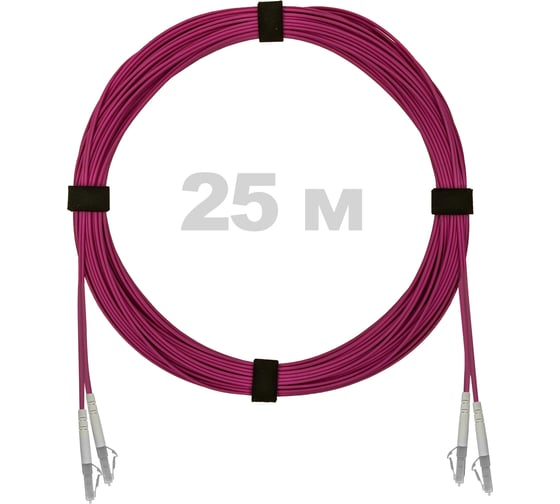 Патч-корд оптический ENGINOVA LC/UPC-LC/UPC MM (OM4) 2mm duplex LSZH, 25 м ENG-PC2.0-DX-2LCU-OM4-25m-LSZH-MG 1