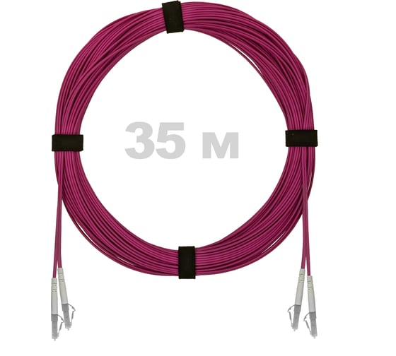 Патч-корд оптический ENGINOVA LC/UPC-LC/UPC MM (OM4) 3mm duplex LSZH, 35 м ENG-PC-DX-2LCU-OM4-35m-LSZH-MG 1