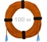 Патч-корд оптический ENGINOVA SC/UPC-SC/UPC MM (OM2) 2mm duplex LSZH, 100 м ENG-PC2.0-DX-2SCU-OM2-100m-LSZH-OR 1