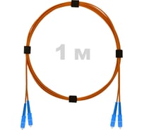 Патч-корд оптический ENGINOVA SC/UPC-SC/UPC MM (OM2) 3mm duplex LSZH, 1 м ENG-PC-DX-2SCU-OM2-1m-LSZH-OR