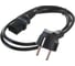 Кабель питания Cablexpert (Schuko- C13, 6А, черный, с заземлением, 1м) PC-186-1M 3