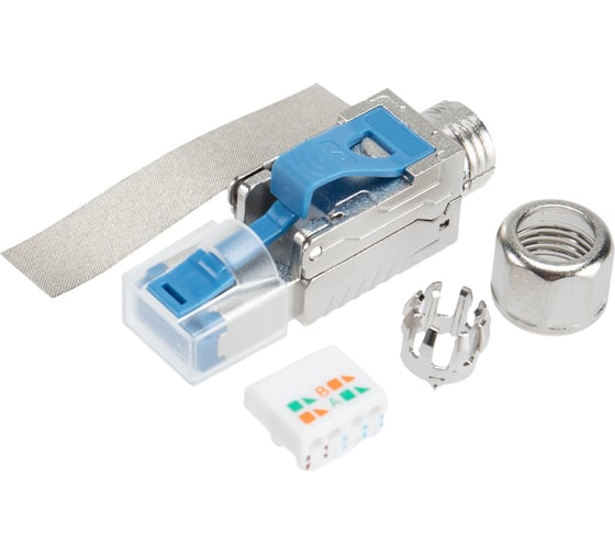 Разъем RJ-45(8P8C) REXANT полевой заделки под витую пару FTP CAT6a (50 µ/ 50 микродюймов) PRO 02-0373 1