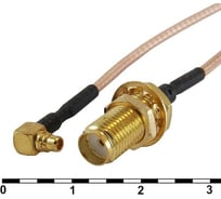 Разъем RUICHI MMCX-M/SMA-F RG-178U 15CM 107492