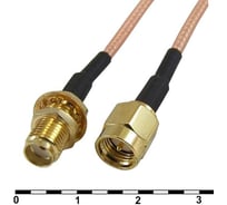 Высокочастотный разъем RUICHI SMA-P/SMA-J-RG316-30 82605