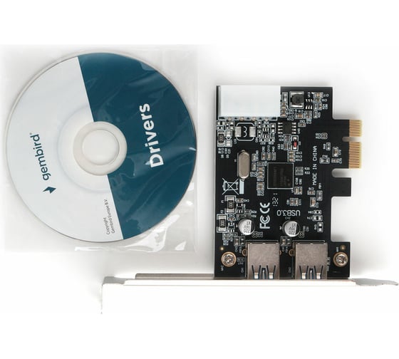 Контроллер USB Gembird в PCI-express, порты: 2 внешних USB 3.0 SPCR-01