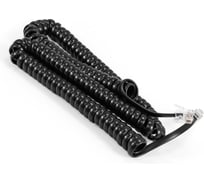 Шнур патч-корд телефонный ExeGate TC4P4C-4M витой, RJ-10 4P-4C, 4м, черный 298647