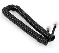 Шнур патч-корд телефонный ExeGate TC4P4C-2M витой, RJ-10 4P-4C, 2м, черный 298383