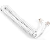 Шнур патч-корд телефонный ExeGate TC4P4C-2M-W витой, RJ-10 4P-4C, 2м, белый 298649