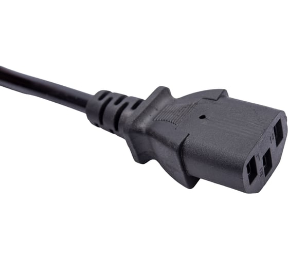 Кабель питания ExeGate PC-1 2 OfficePC 450W Евровилка Schuko- С13 черный 1.2м 264333
