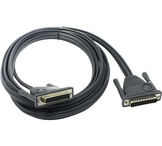 Кабель ATEN монитор+клавиатура+мышь PS/2, DB25=DB25, Male-Female, 8+2x6 проводов, опрессованный, 5 м, серый 2L-1705