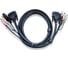 Кабель ATEN монитор+клавиатура+мышь USB+аудио, DVI-D Dual Link+USB A-Тип+2xRCA= DVI-D Dual Link+USB B-Тип+2xRCA, Male-Male, опрессованный, 1.8 м, черн 2L-7D02UD 1