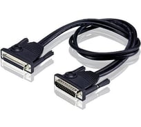 Кабель ATEN монитор+клавиатура+мышь, DB25=DB25, Male-Female, 8+2x6 проводов, опрессованный, 1.8 м, черный 2L-2701