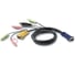 Кабель ATEN клавиатура+мышь(USB)+монитор + 2xAudio (звук, микрофон), 3.0 м 2L-5303U 1