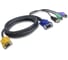 Кабель 2L-5302UP мон+клав+мышь USB/PS2, SPHD=>HD DB15+USB A-Тип+2x6MINI-DIN, Male-4xMale, 8+8 проводов, опрессованный, 1.8 м, черный ATEN 00-00268572 1
