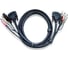 Кабель ATEN USB+аудио, DVI-I Single Link+USB A-Тип+2xRCA= DVI-I Single Link+USB B-Тип+2xRCA, Male-Male, опрессованный, 3 м, черный 2L-7D03UI 1