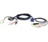 Кабель ATEN КВМ с интерфейсами передачи звука, USB, VGA - DVI, 3м 2L-7DX3U 1