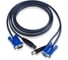 Кабель ATEN монитор+клавиатура+мышь USB, HD DB15+B-тип, Female+Male/Male, 8+4 проводов, опрессованный, 3 м, черный 2L-5003U 1